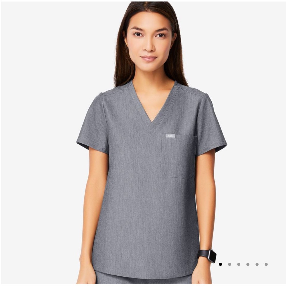 Graphite scrub top (S) Basic Livingston (M)